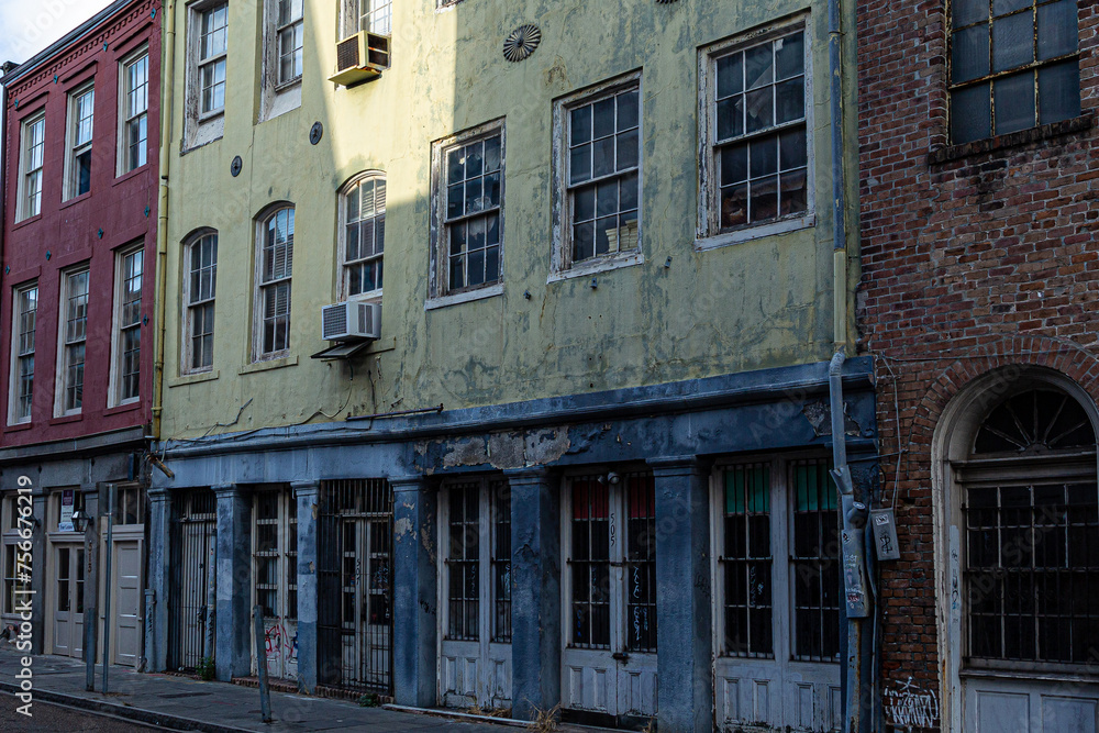 Weathered Yellow Building Weathered Yellow Building