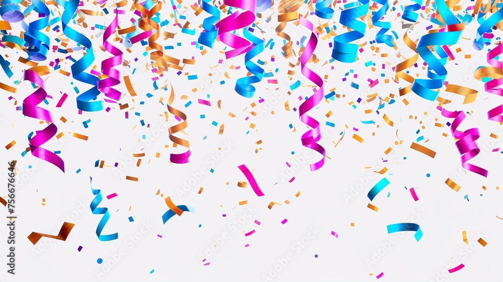 background 3d confetti glitter neon festive concept white background background 3d confetti glitter neon festive concept white background