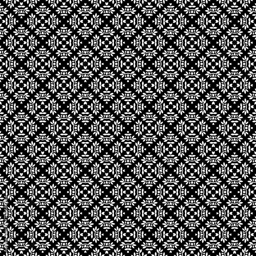 Black and white seamless abstract pattern. Background and backdrop. Grayscale ornamental design. Black and white seamless abstract pattern. Background and backdrop. Grayscale ornamental design.