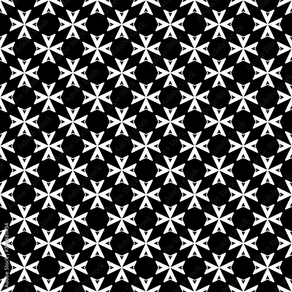 Black and white seamless abstract pattern. Background and backdrop. Grayscale ornamental design. Black and white seamless abstract pattern. Background and backdrop. Grayscale ornamental design.