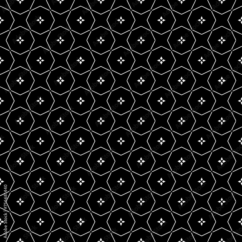 Black and white seamless abstract pattern. Background and backdrop. Grayscale ornamental design. Black and white seamless abstract pattern. Background and backdrop. Grayscale ornamental design.