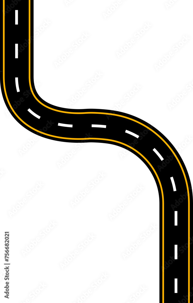 Naklejka premium Winding Road