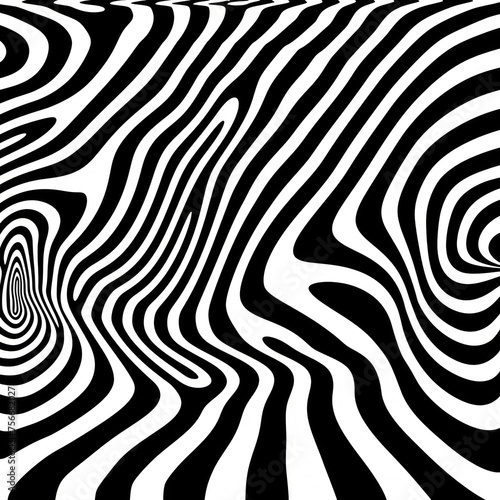 A zebra print background with a spiral design