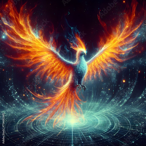 Holographic Phoenix © Artifusion Gallery