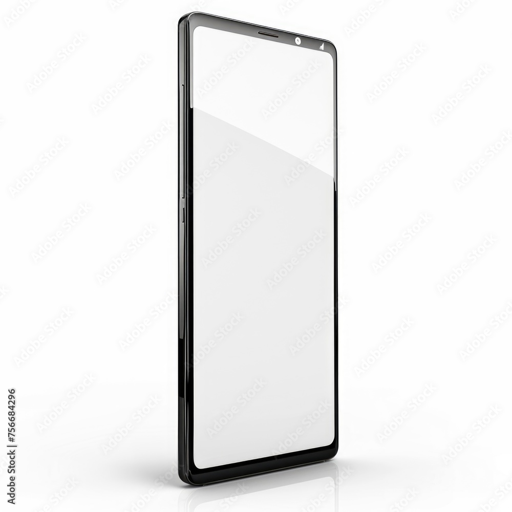 Modern Smartphone with Slim Bezel and Blank Screen Modern Smartphone with Slim Bezel and Blank Screen