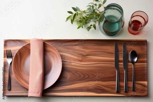 cutlery tableware set mockup background