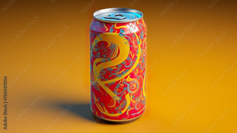 Can of soft drink advertising background Can of soft drink advertising background