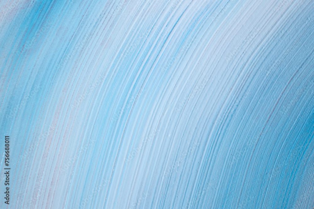 White and blue acrylic paint brush stroke, abstract gradient background, close up texture White and blue acrylic paint brush stroke, abstract gradient background, close up texture