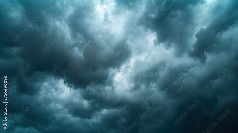 Dark storm clouds in the rain effect. Raindrops falling from the sky, view from below. Dramatic rainy background. Dark storm clouds in the rain effect. Raindrops falling from the sky, view from below. Dramatic rainy background.