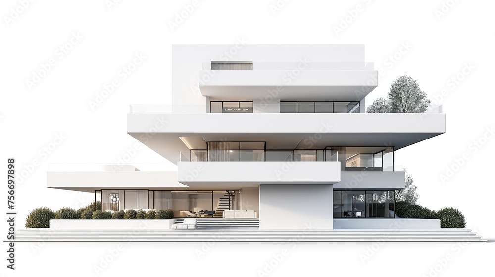 Elegant Estate: A Modern White Dream Elegant Estate: A Modern White Dream