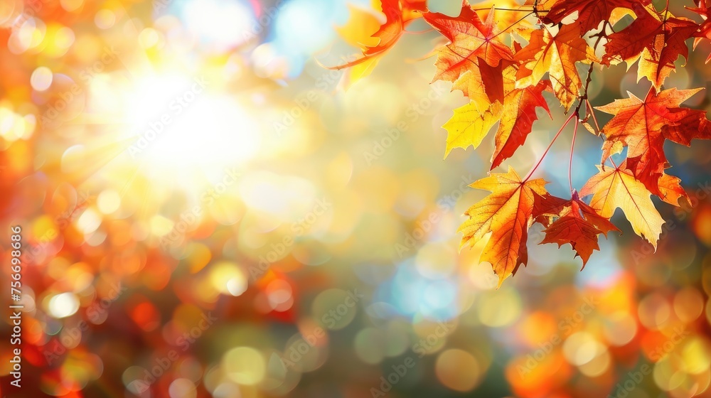 Park Serenity: Blurred Maples Dance with Sunlight Park Serenity: Blurred Maples Dance with Sunlight