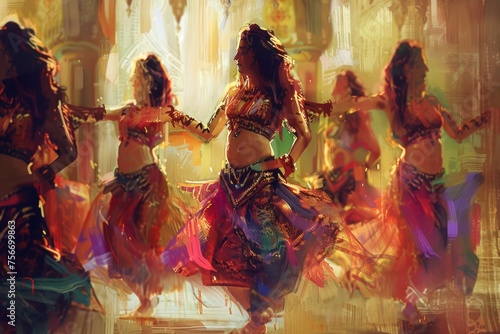 arabic belly dance class concept