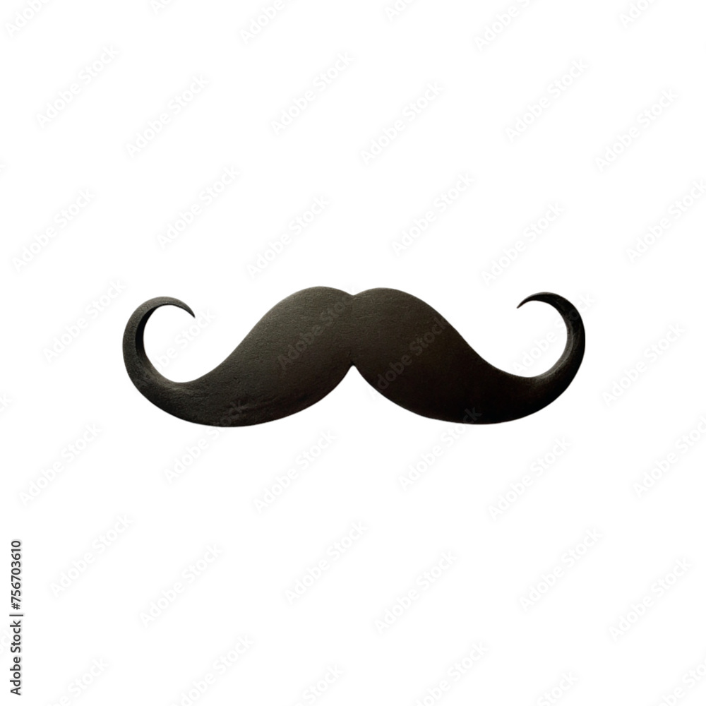 Mustache isolated on transparent background. Mustache isolated on transparent background.