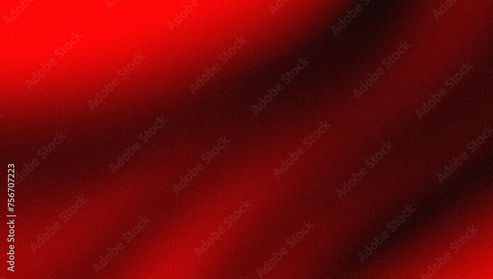 Abstract background red color flow grainy wave dark noise texture cover header wallpaper design - obrazy, fototapety, plakaty 
