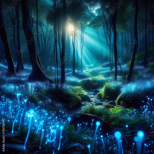 Luminescent Haven  Glowing Grove  Midnight Magic