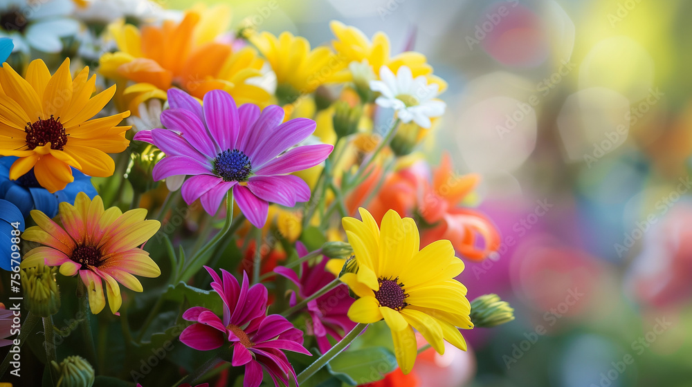 Red and yellow flower. AI generated art illustration. Red and yellow flower. AI generated art illustration.