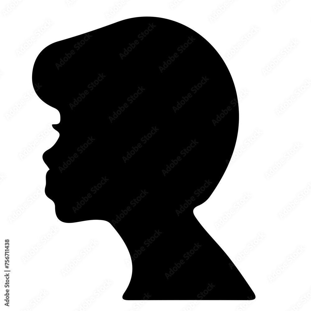 silhouette of head