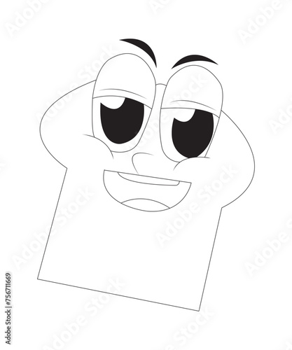 Food and snacks coloring page for kids
