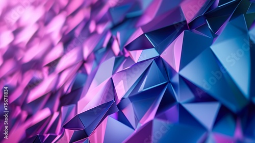 Abstract Background of triangular Patterns in Colors. Low Poly Wallpaper