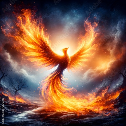 phoenix in the sky