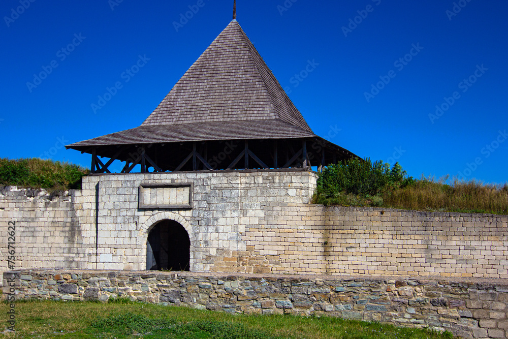 Khotyn castle, ancient fortress on the banks of the Dniester River, one of the seven wonders of Ukraine Khotyn castle, ancient fortress on the banks of the Dniester River, one of the seven wonders of Ukraine