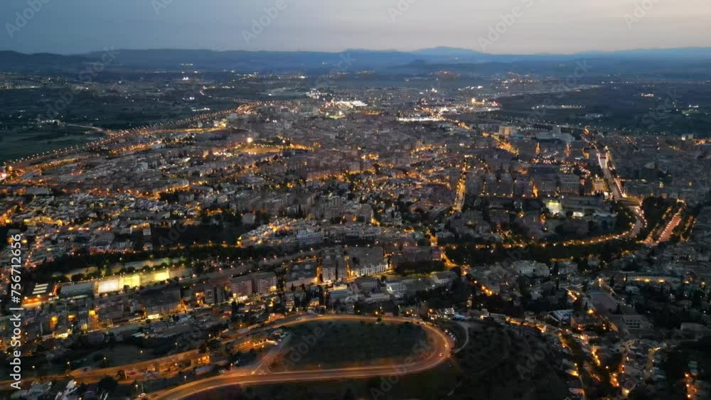 Sunset in Granada, the city of Spain. Sunset in Granada, the city of Spain.