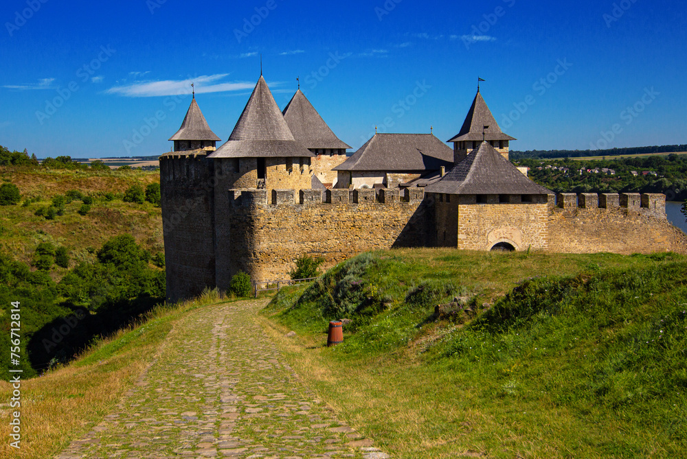 Khotyn fortress is a monument to history, culture and architecture of XIII-XIX centuries. Located on the banks of the Dniester River, Ukraine