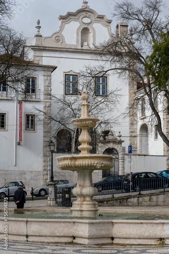 Fountain in  Lisbon, Portugal
