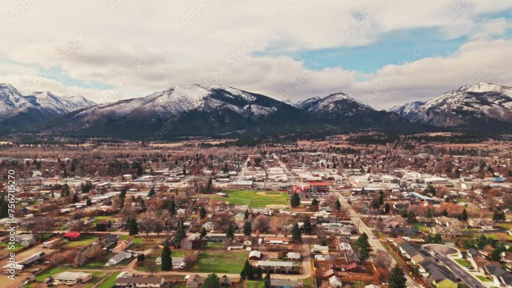 Aerial View of Hamilton, Montana Aerial View of Hamilton, Montana