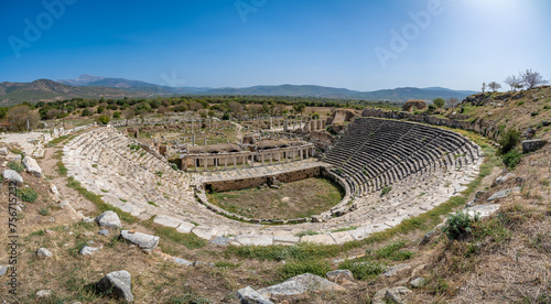 Theatre in Aphrodisias ancient city, Aydin, Turkey..