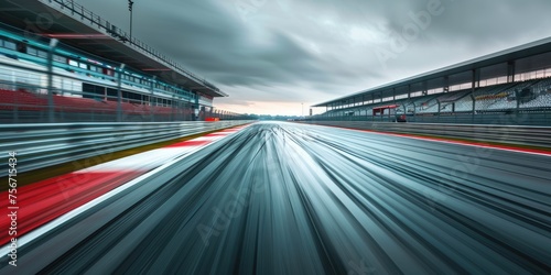 Empty race track, long exposure shot © piai