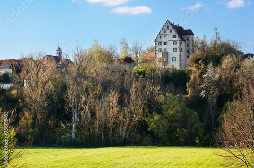 Buerg Castle or Gemming'sche Schloss in Neuenstadt, Baden-Wuerttemberg, Germany