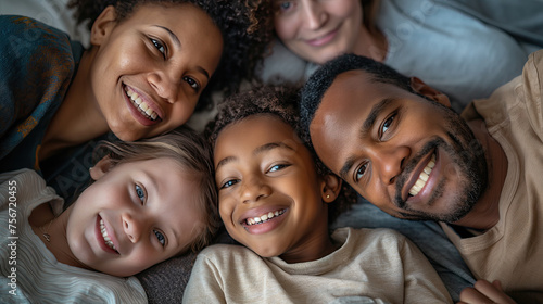 A diverse family enjoying quality time together. Showcasing love, unity, and connection across different family structures
