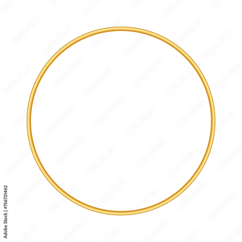 Gold thin round frame. Golden luxury circle logo. Gold thin round frame. Golden luxury circle logo.