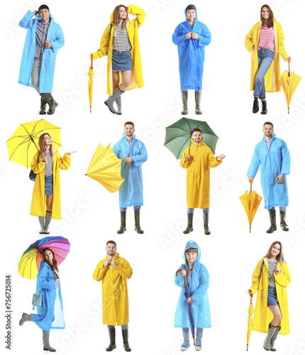 Set of different people in ...