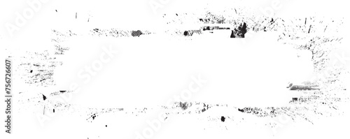 Glitch distorted grange shape . Noise grungy logo . Trendy defect error shapes . Glitched frame .Grunge textured . Distressed effect .Vector shapes