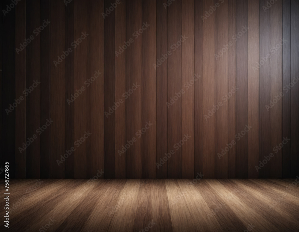 Dark Wood Planks with Reflection Dark Wood Planks with Reflection