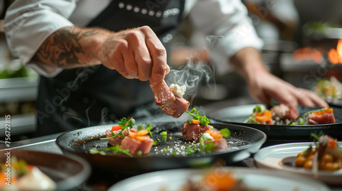 Private chefs craft a jaw dropping spectacle turning a four course meal into an unforgettable culinary journey photo