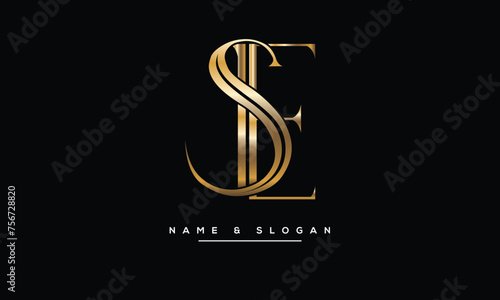 SE,E S, Abstract Letters Logo Monogram
