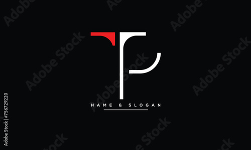 TP, PT, T, P, Abstract Letters Logo Monogram
