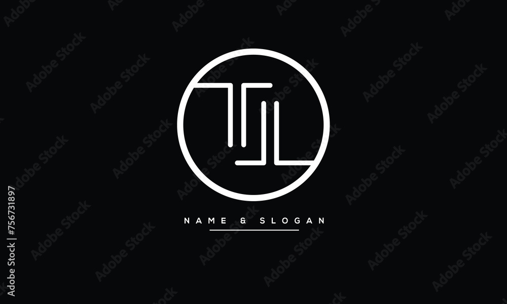 T, TT, Abstract Letters Logo Monogram T, TT, Abstract Letters Logo Monogram