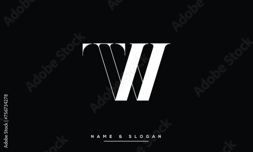YW, WT, T, W, Abstract Letters Logo monogram