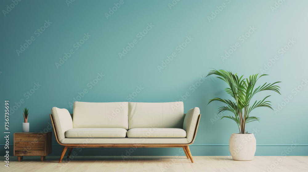 Modern living room interior with elegant sofa Modern living room interior with elegant sofa