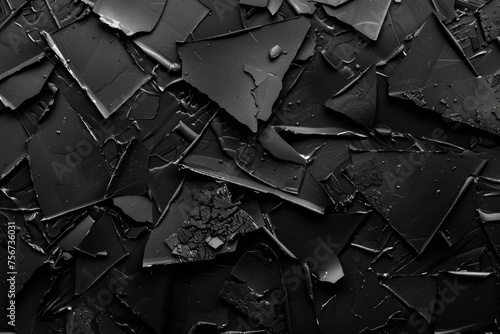 A stark image of shattered glass, suitable for illustrating accidents or vandalism photo