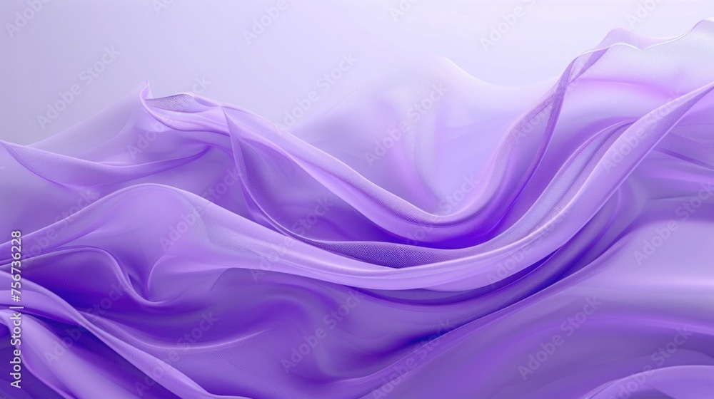 Obraz premium Close up of purple fabric on white background. Suitable for textile design
