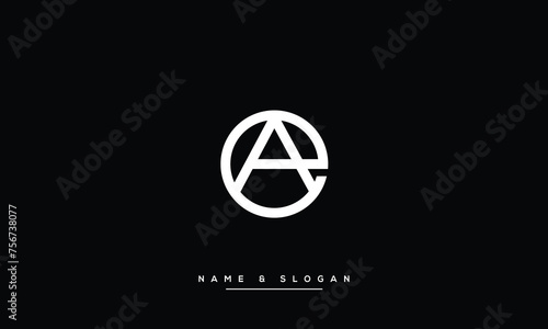EA, AE, E, A, Abstract Letters Logo Monogram