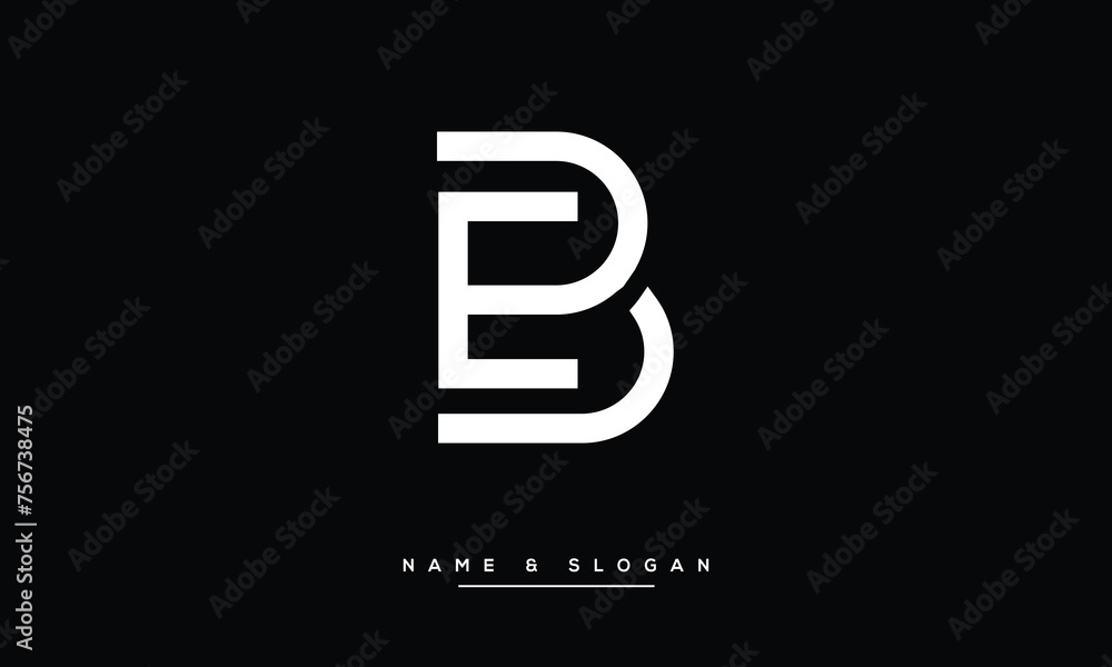 EB, BE, E, B, Abstract Letters Logo monogram EB, BE, E, B, Abstract Letters Logo monogram