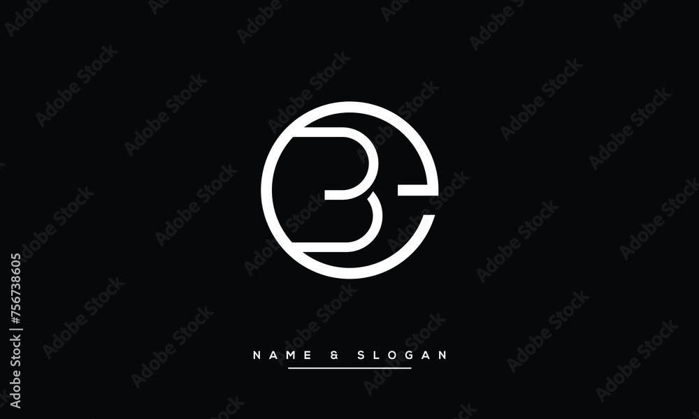 EB, BE, E, B, Abstract Letters Logo monogram EB, BE, E, B, Abstract Letters Logo monogram