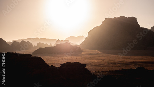 A view of the Wadi Rum desert in Jordan.
