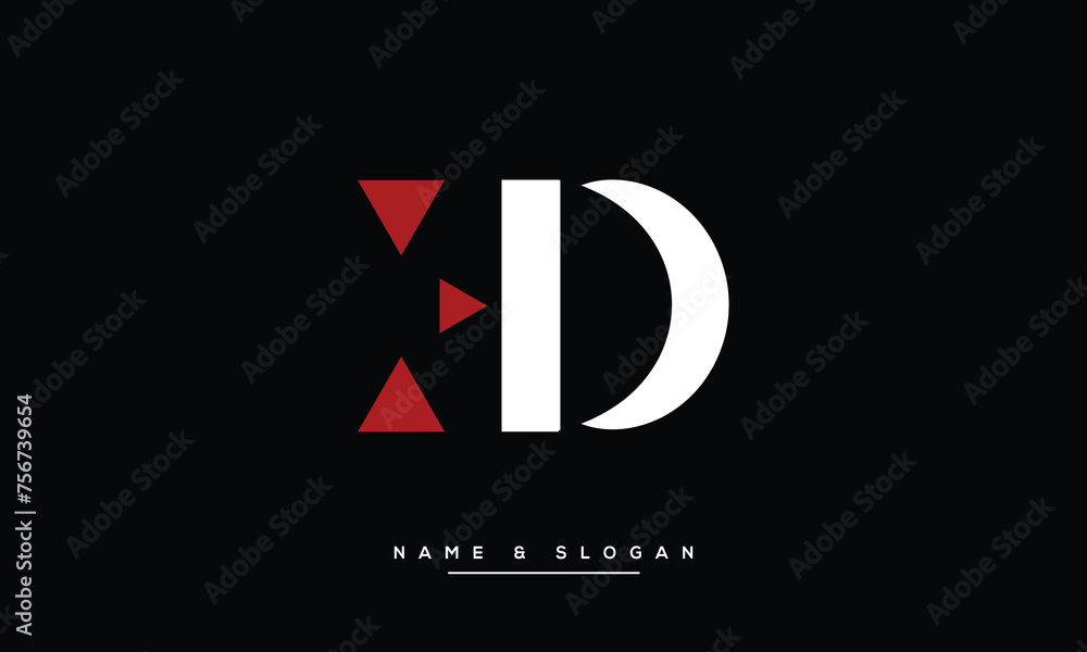 ED, DE, E, D, Abstract Letters Logo monogram ED, DE, E, D, Abstract Letters Logo monogram